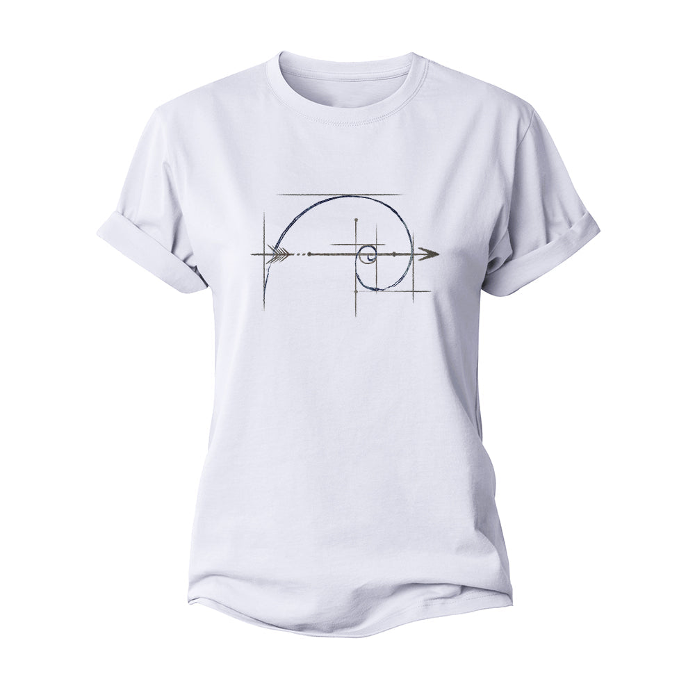 Romantic Fibonacci Sequence Women's Cotton T-Shirt