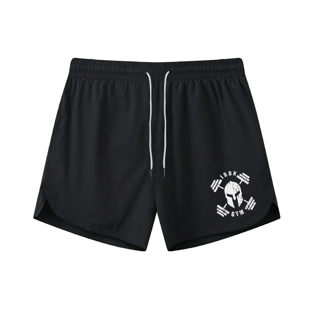 Gym Spartan Helmet Graphic Shorts