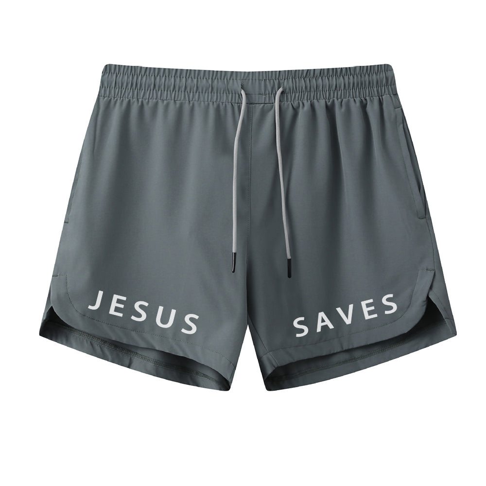 Jesus Saves Graphic Shorts