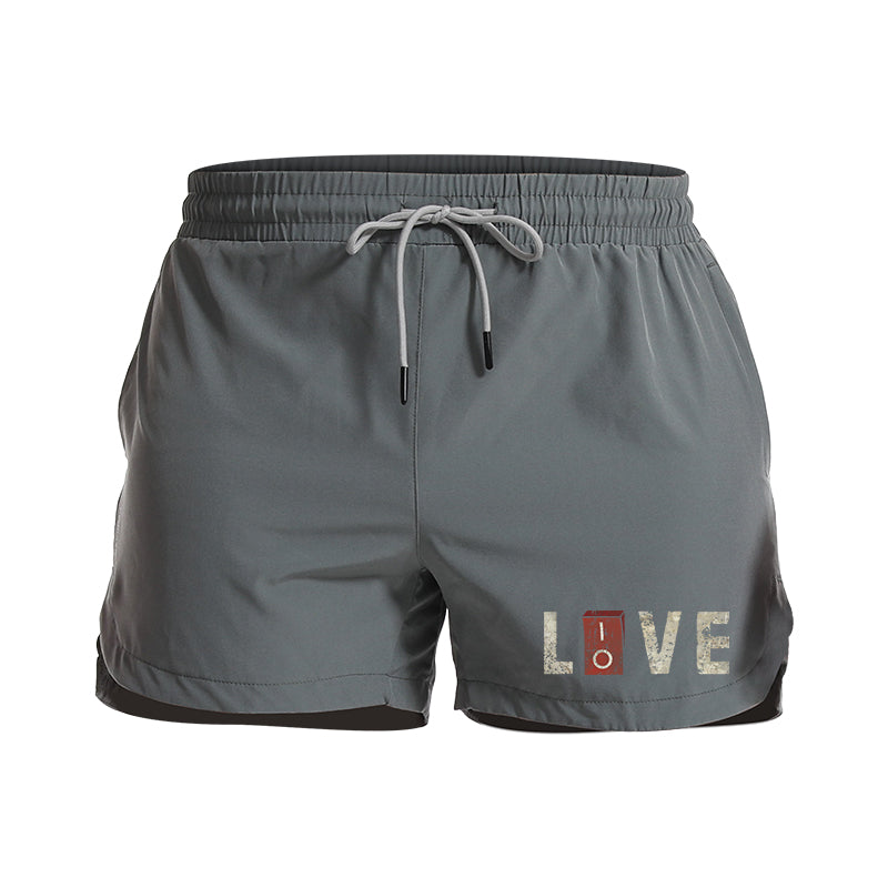 Live And Love Graphic Shorts