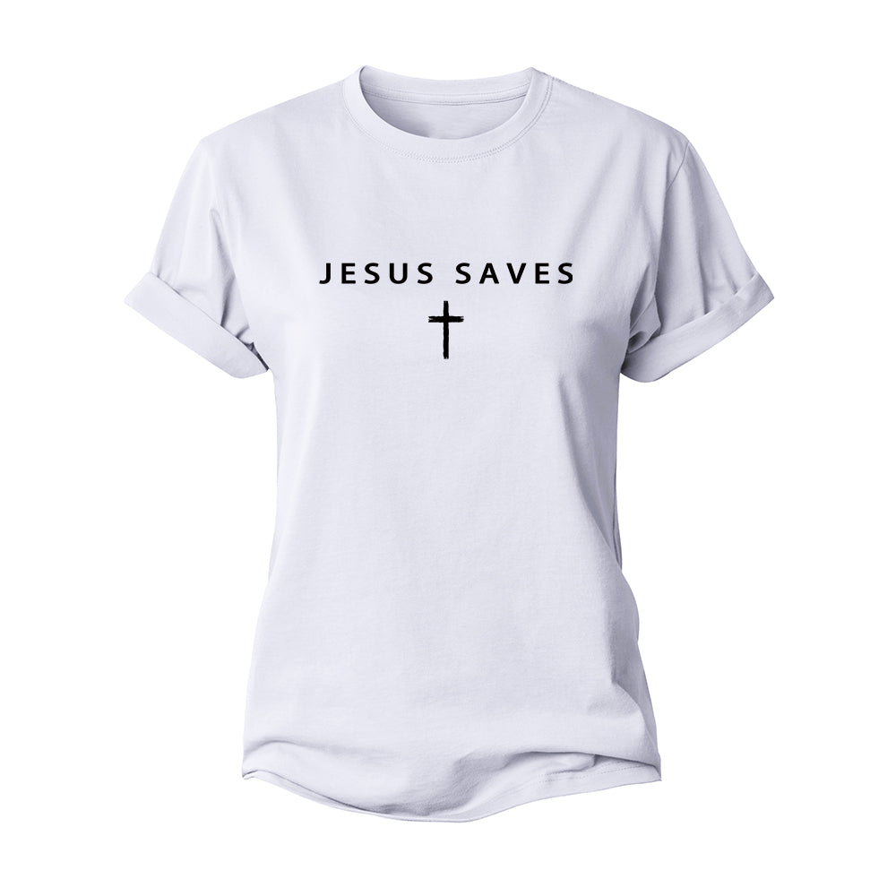 Jesus Saves Women's Cotton T-Shirt