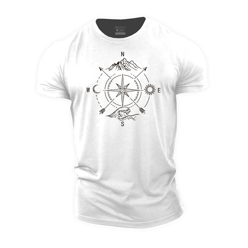 Landscape Compass Cotton T-Shirt