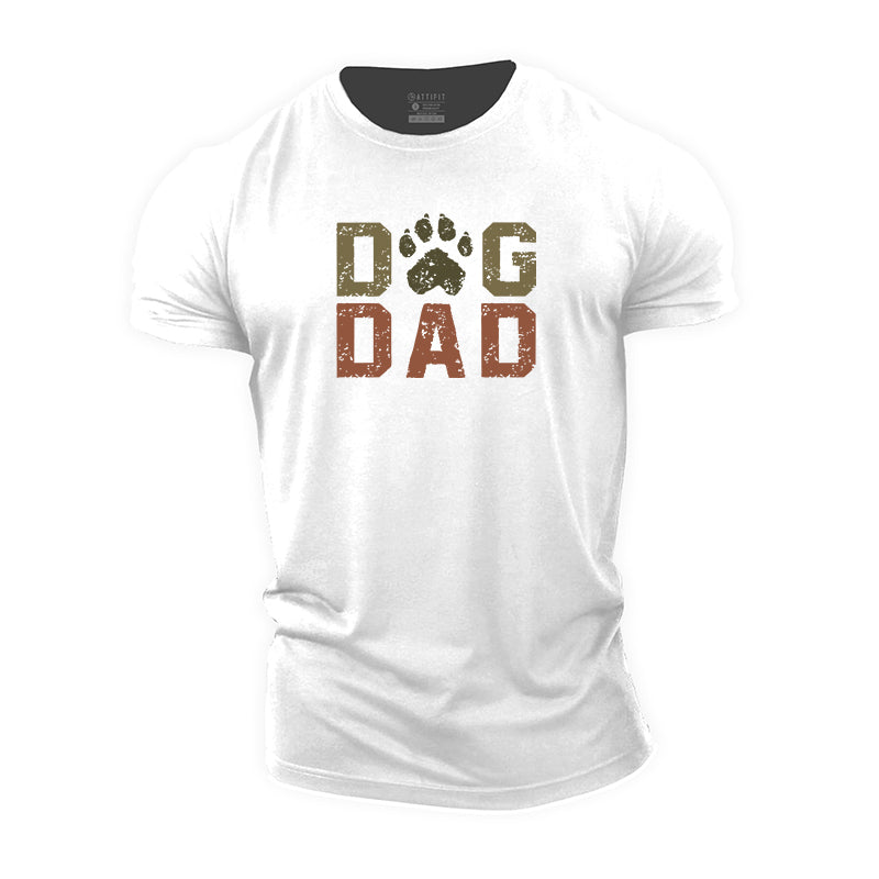 Dog Dad Cotton T-shirts