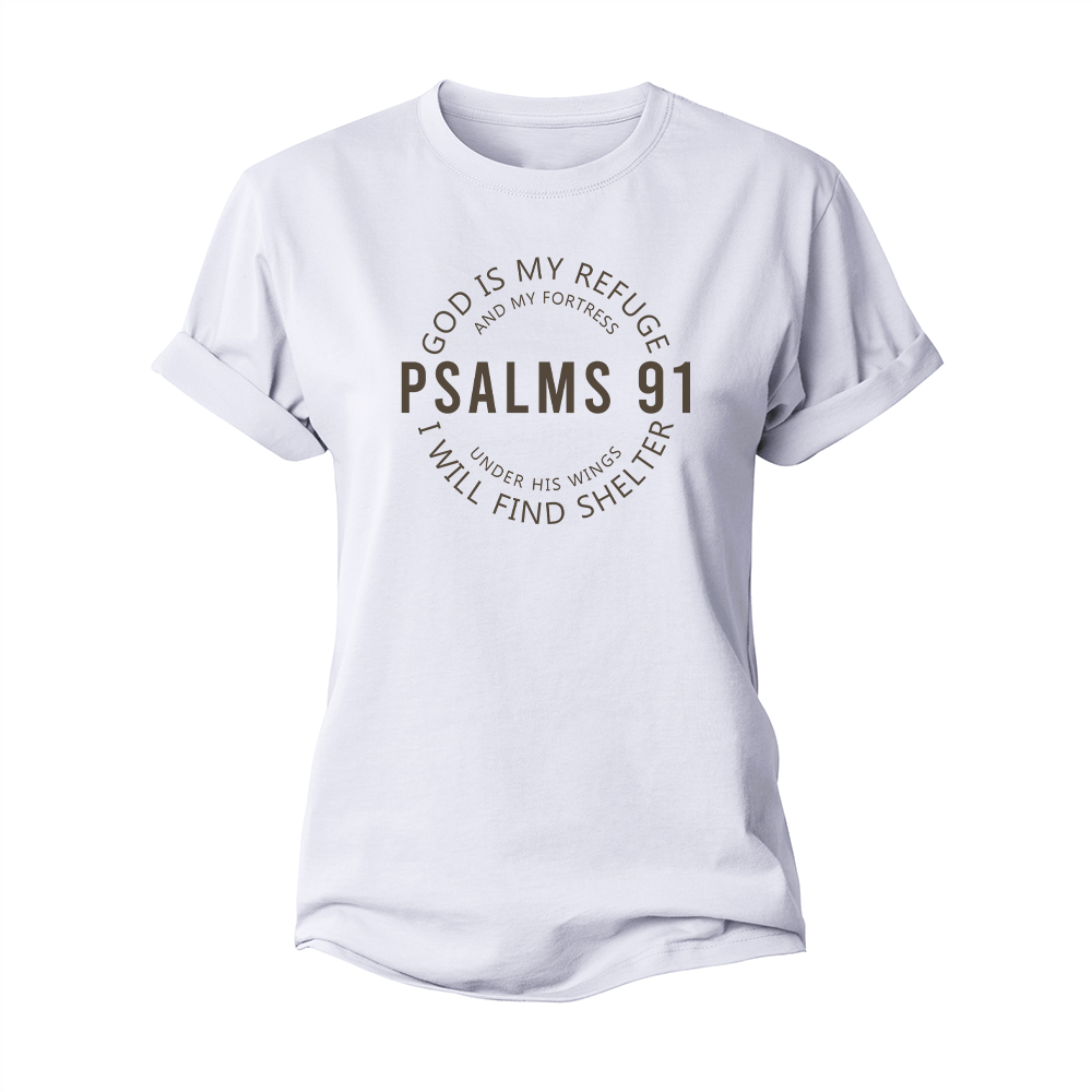 God Is My Refuge Women's Cotton T-Shirt