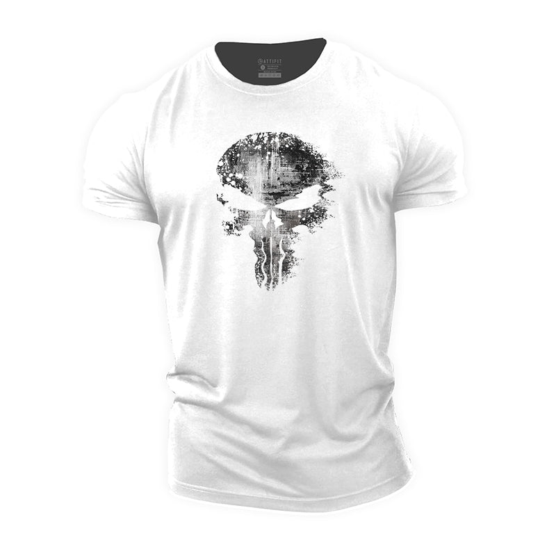 Dissipating Skull Cotton T-Shirt