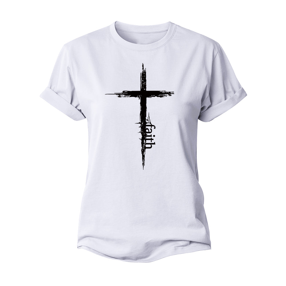 Faith Cross Women's Cotton T-Shirt