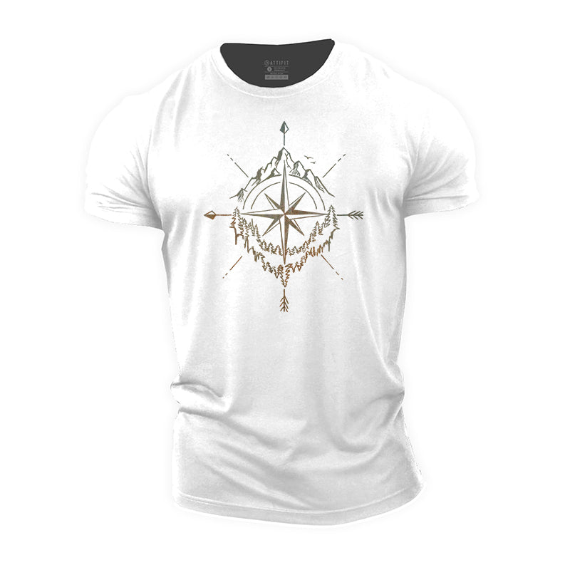 Mountain Compass Cotton T-shirts