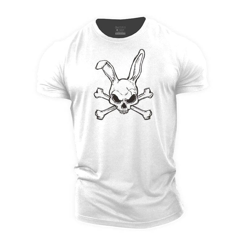 Bunny Skull Cotton T-Shirt