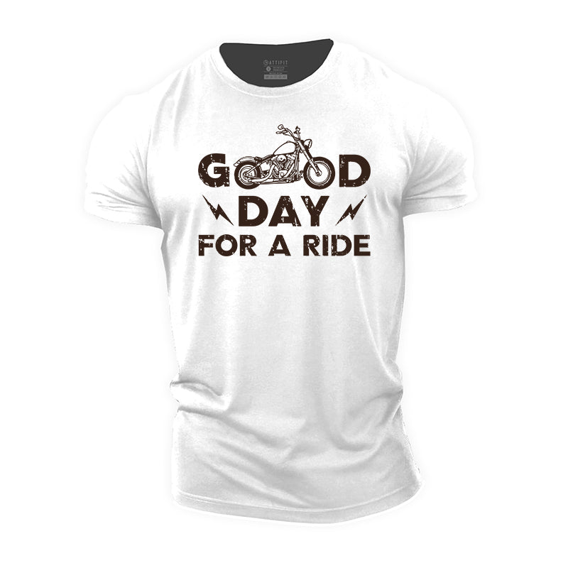 Good Day For A Ride Cotton T-Shirt