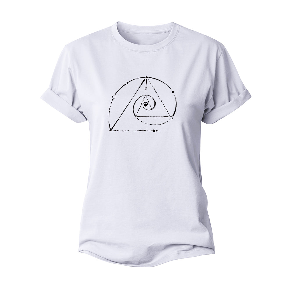 Spiral Triangle Women's Cotton T-Shirt