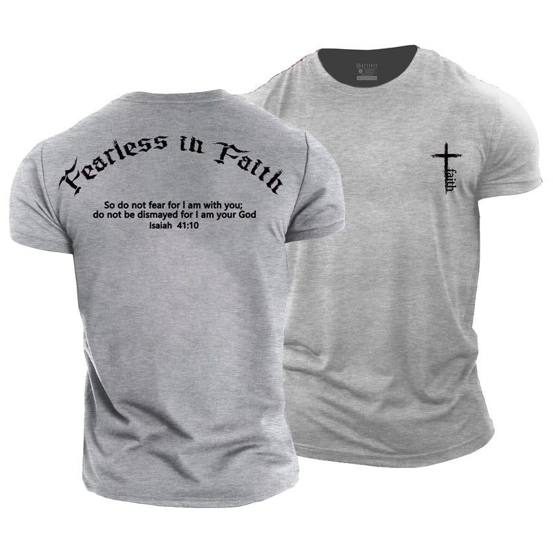 Fearless In Faith Cotton Men's T-Shirt