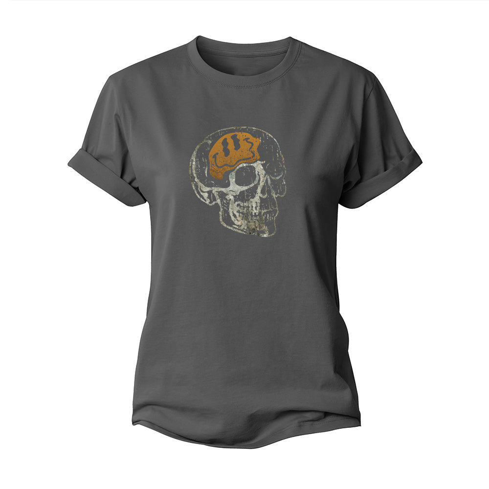 Skull Smiley Women's Cotton T-Shirt