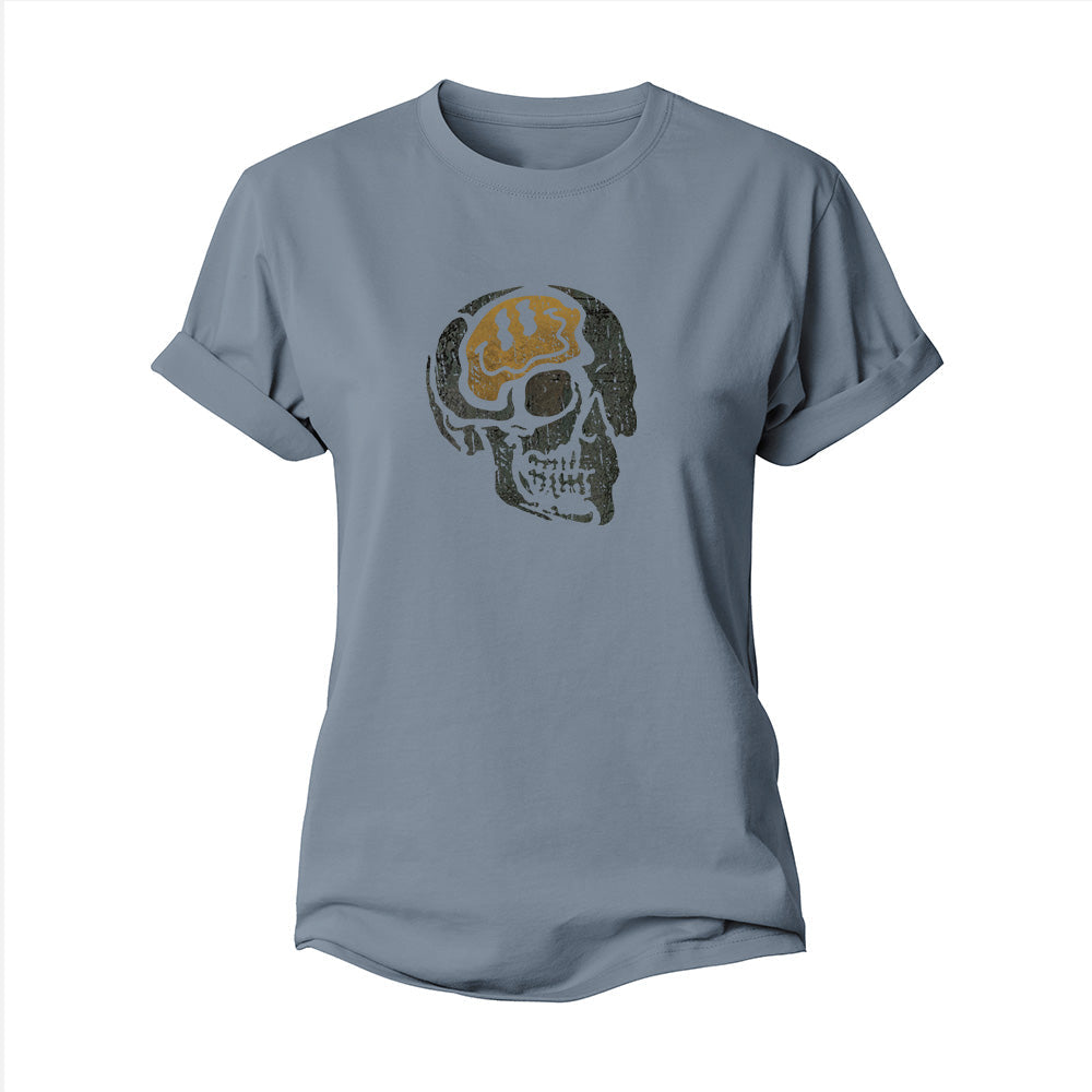 Skull Smiley Women's Cotton T-Shirt