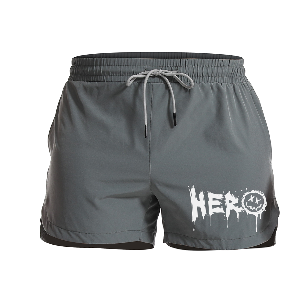 Smiley Hero Graphic Shorts