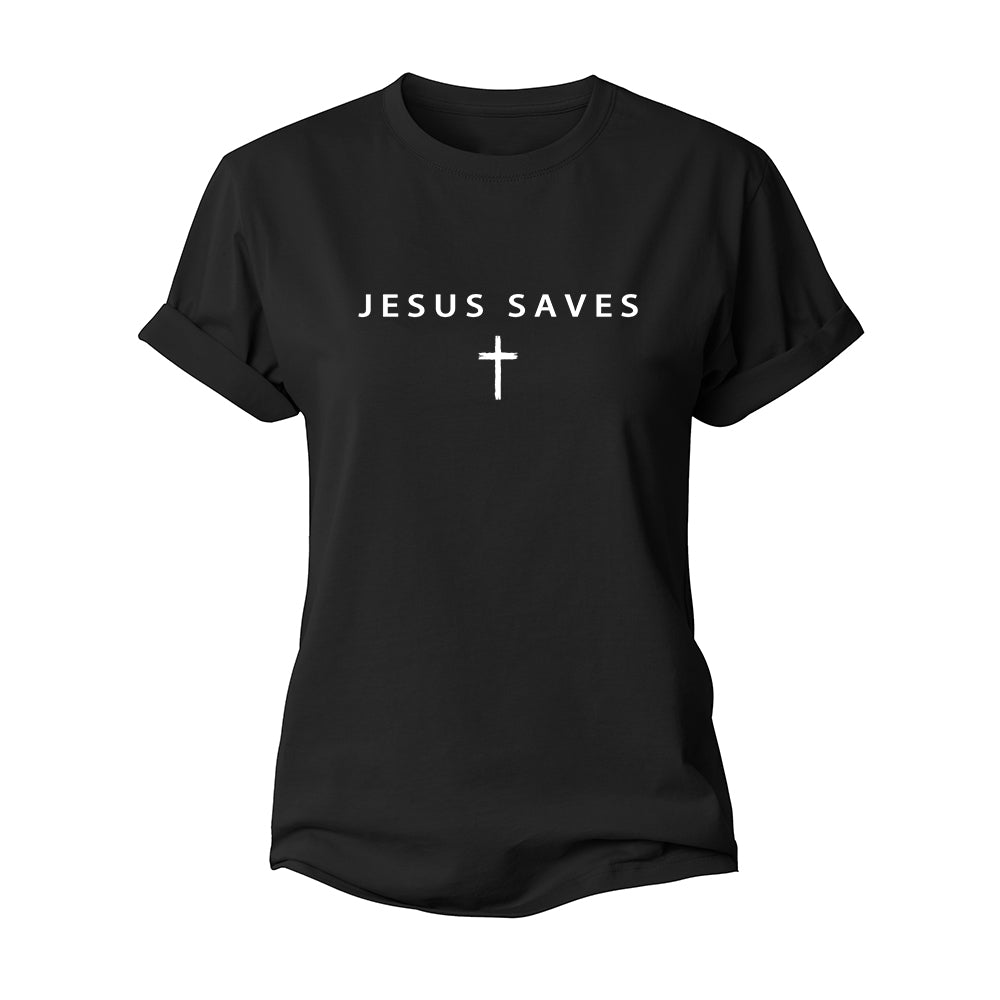 Jesus Saves Women's Cotton T-Shirt