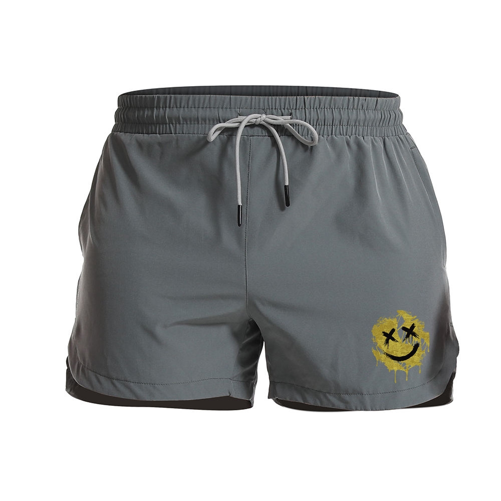 Broken Smile Graphic Shorts