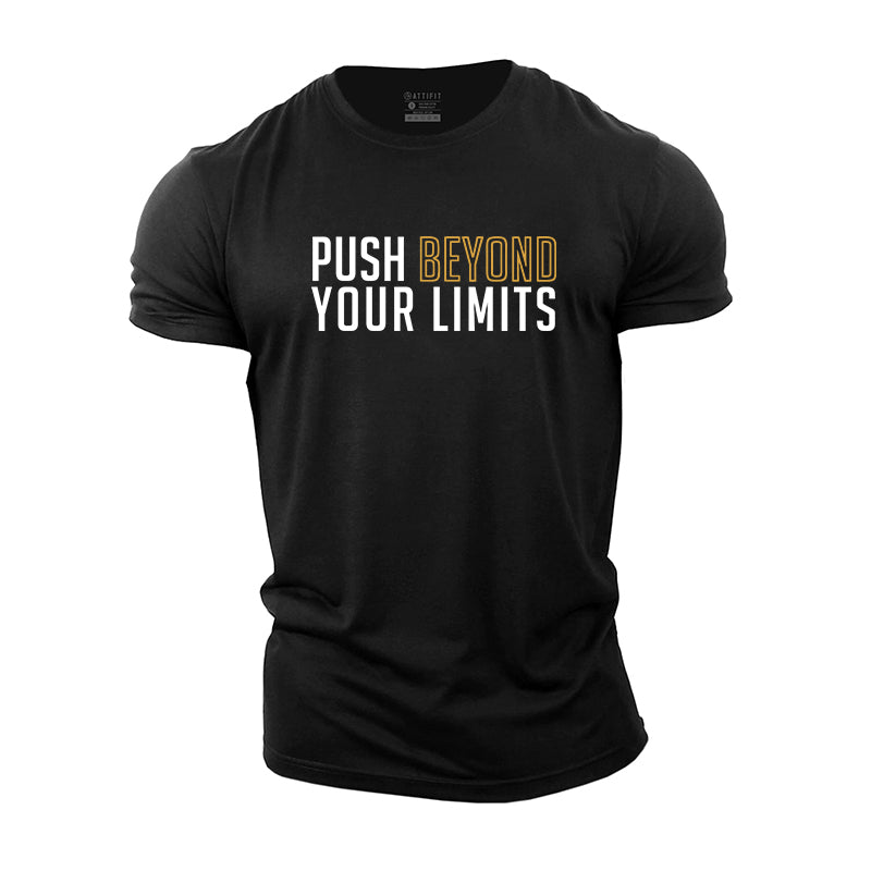 Push Beyond Your Limits Graphic Cotton T-Shirt