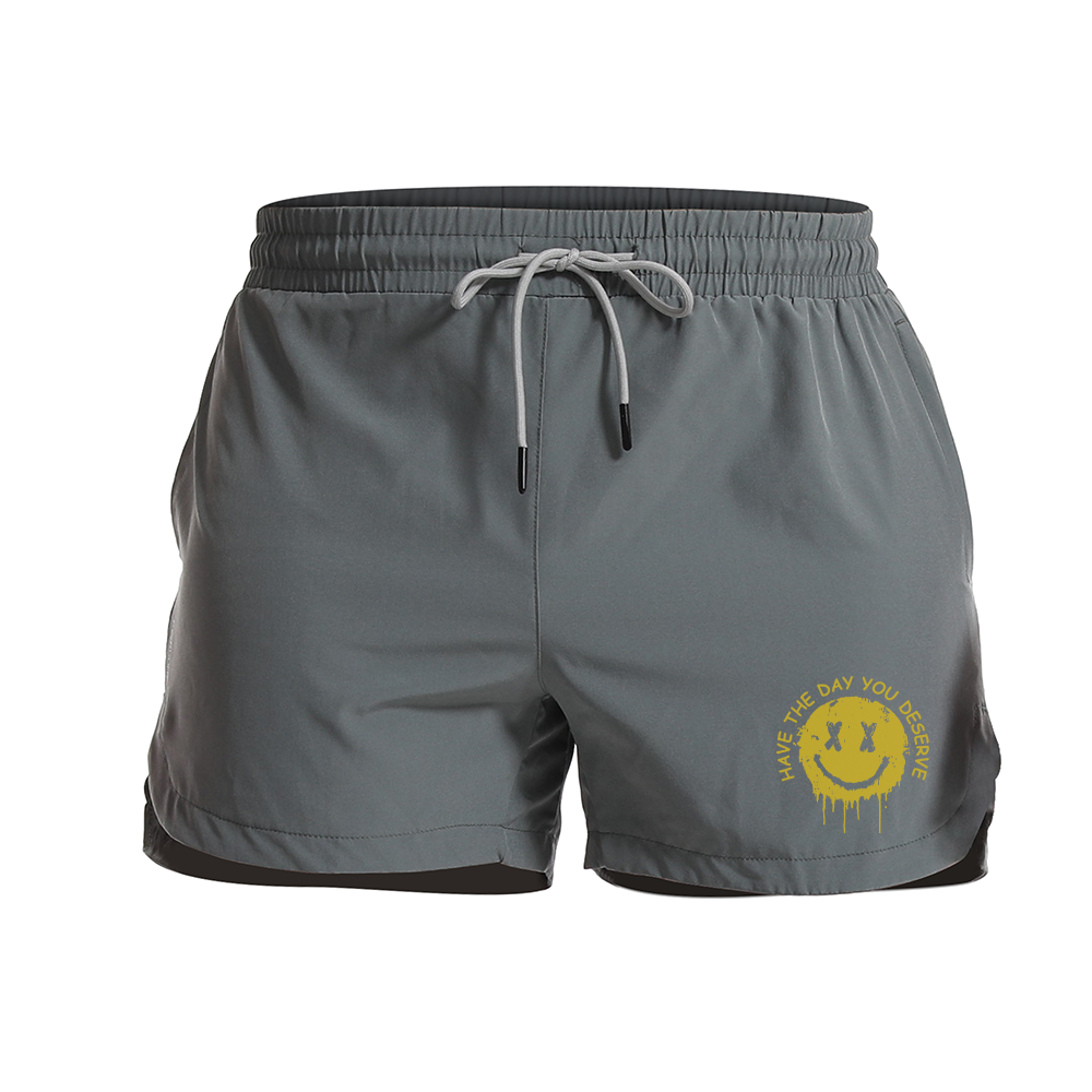 Smiling Face Graphic Shorts