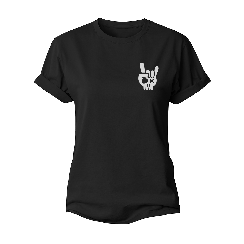 Rock Skull Women's Cotton T-Shirt