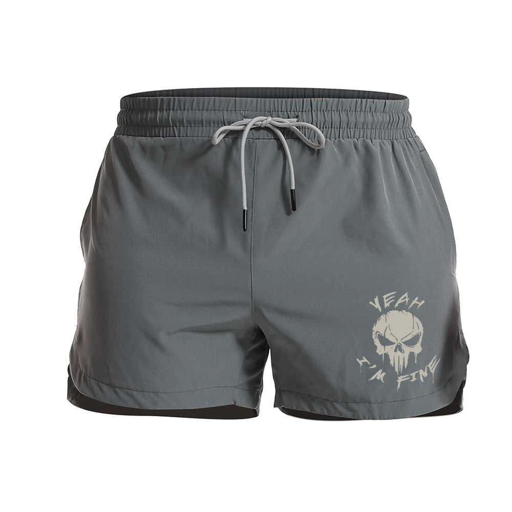 Skull Graphic Shorts