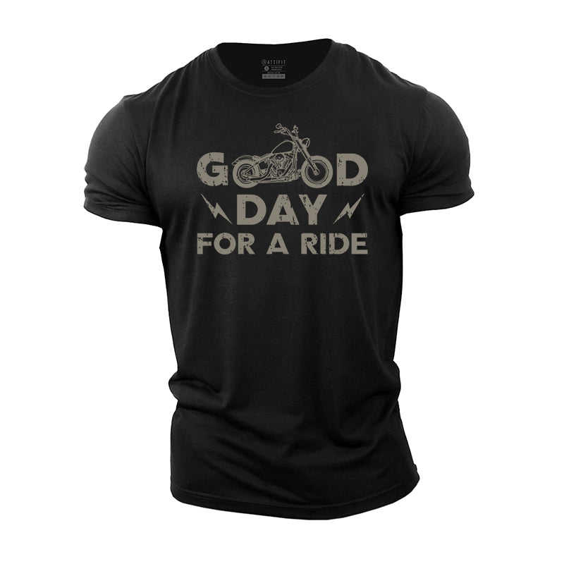 Good Day For A Ride Cotton T-Shirt