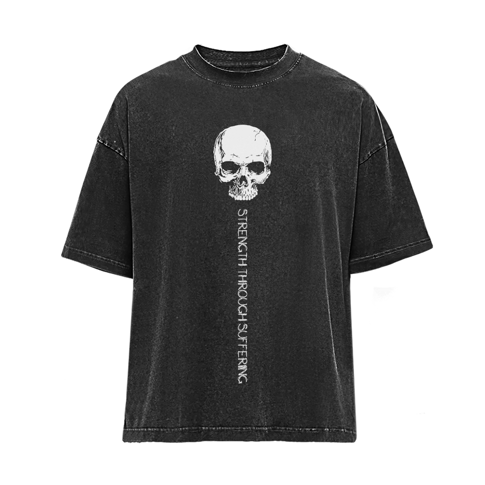 Skull Strength Washed T-Shirt