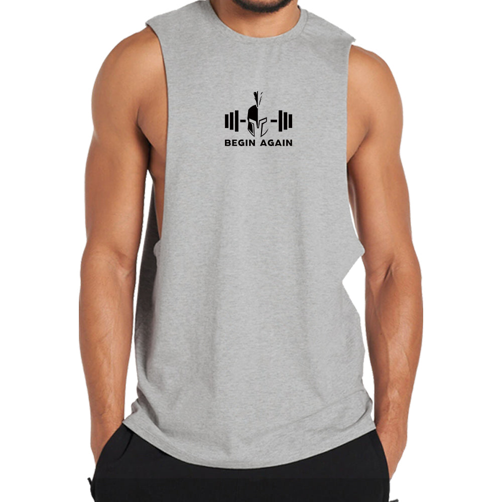 Begin Again Graphic Tank Top