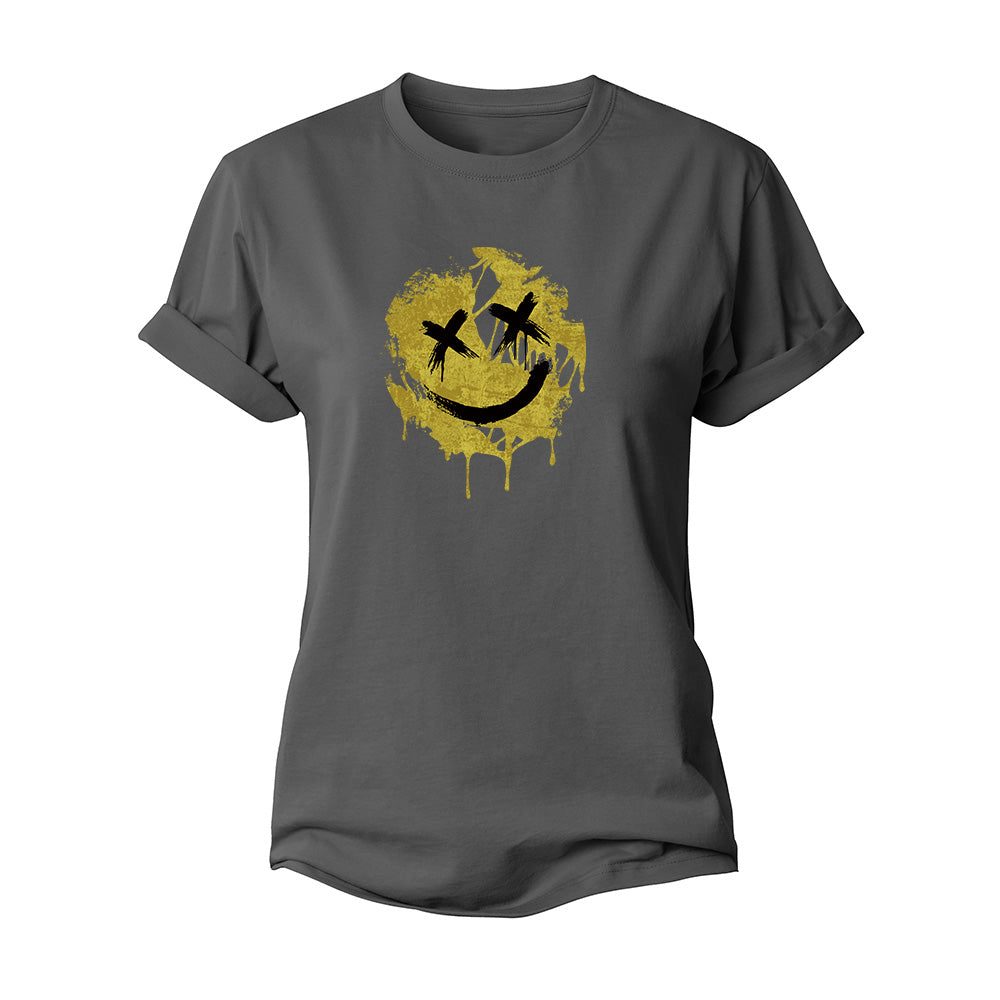 Crack Smiley Women's Cotton T-Shirt