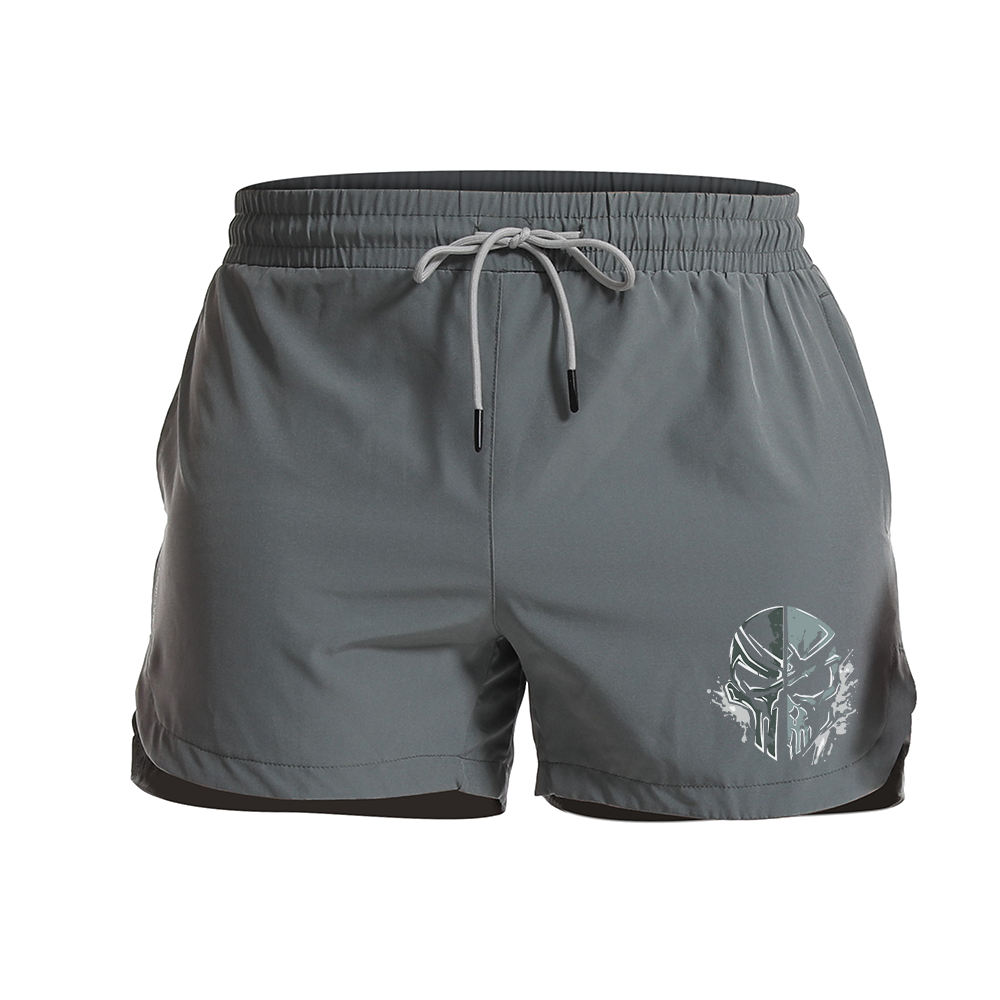 Spartan Skull Graphic Shorts