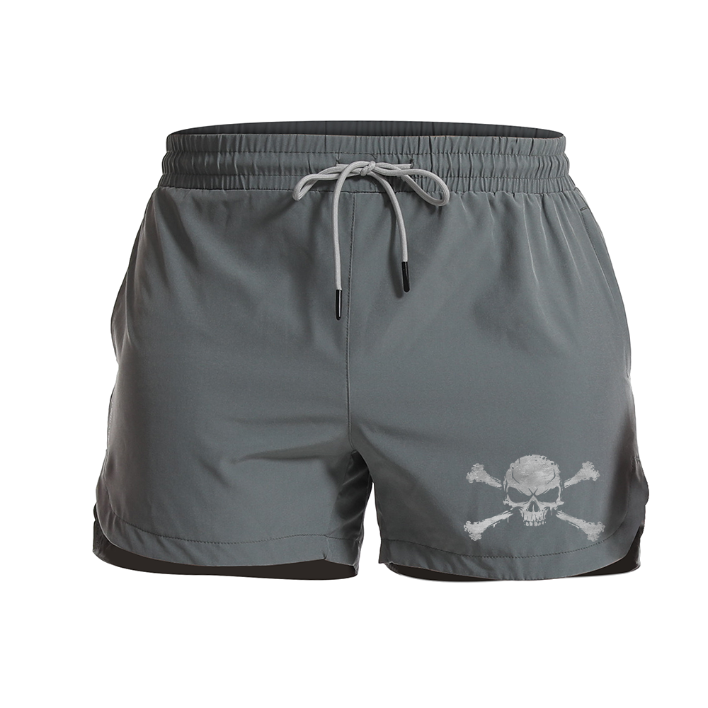 Skull X Graphic Shorts