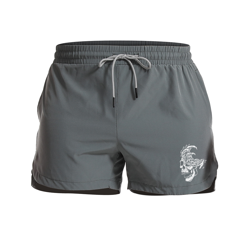 Skull Graphic Shorts