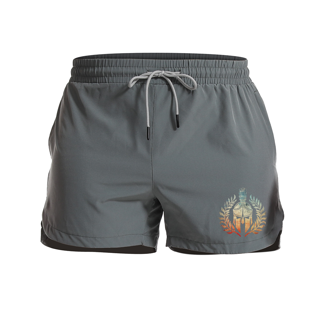 Spartan Helmet Graphic Shorts