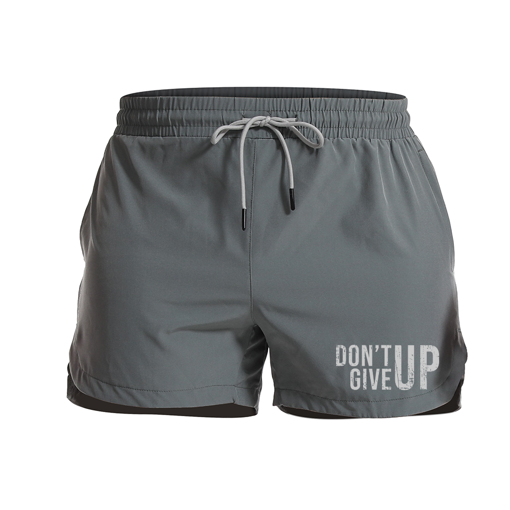 Do Not Give Up Graphic Shorts