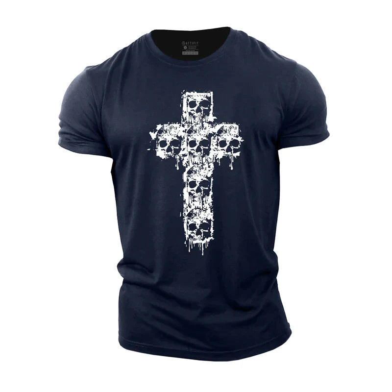 Skull Cross Cotton T-Shirt