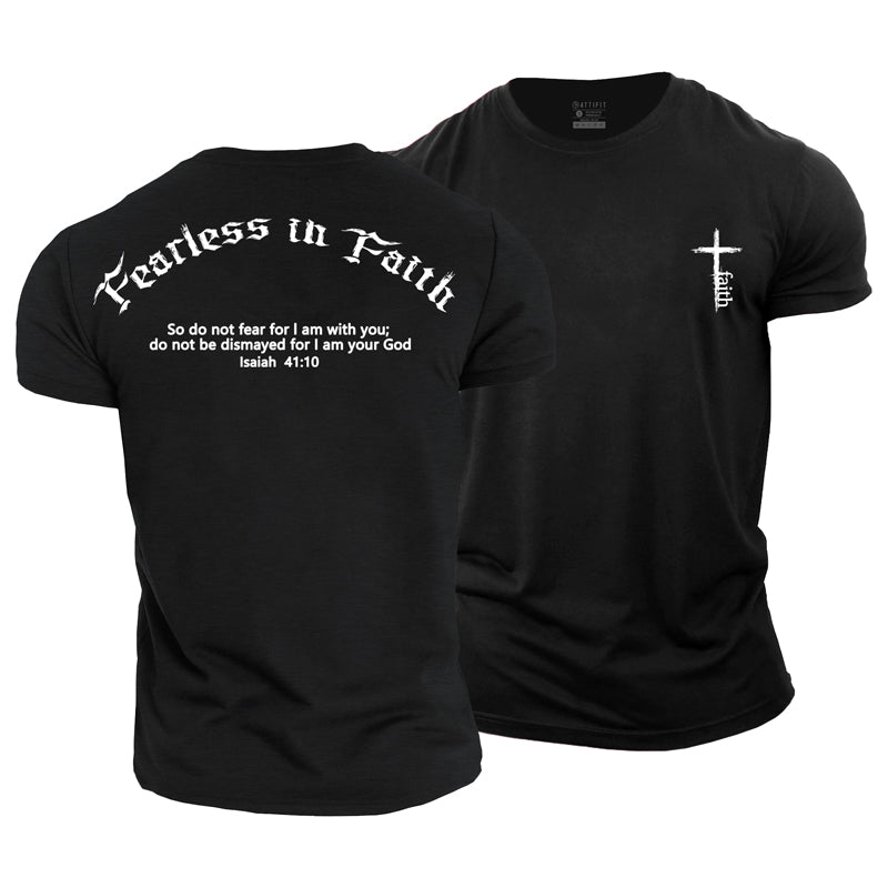 Fearless In Faith Cotton Men's T-Shirt