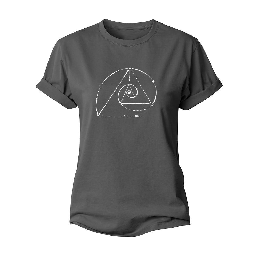 Spiral Triangle Women's Cotton T-Shirt