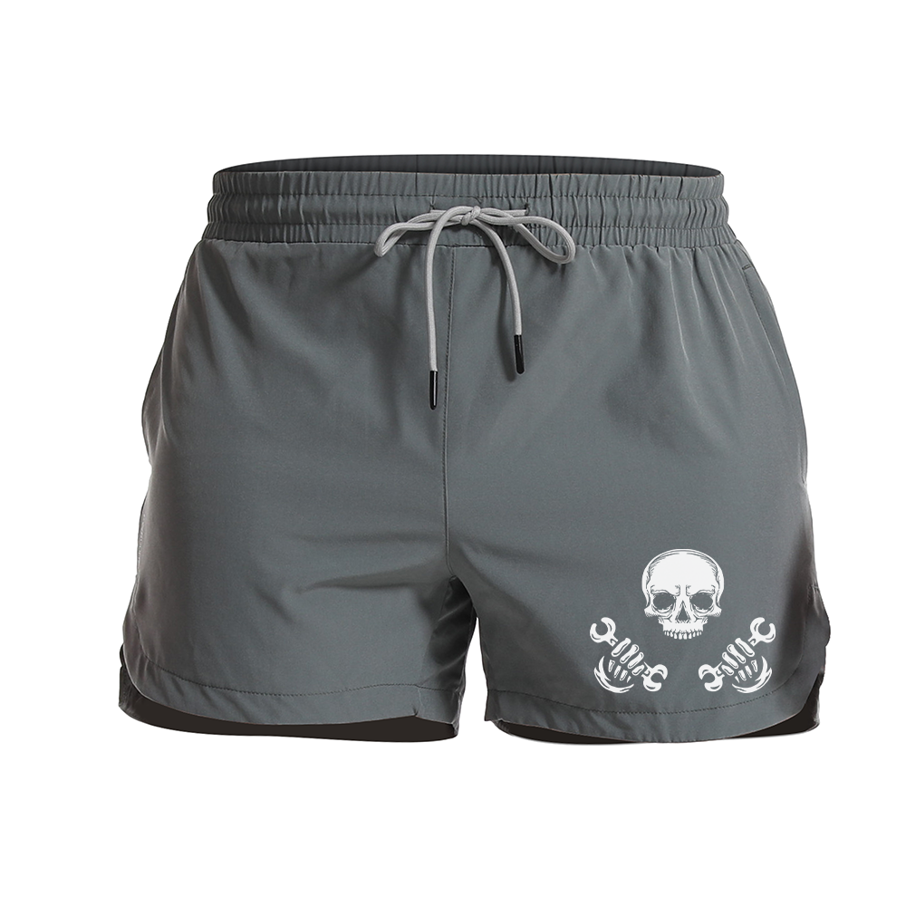 Skeleton Repairman Graphic Shorts