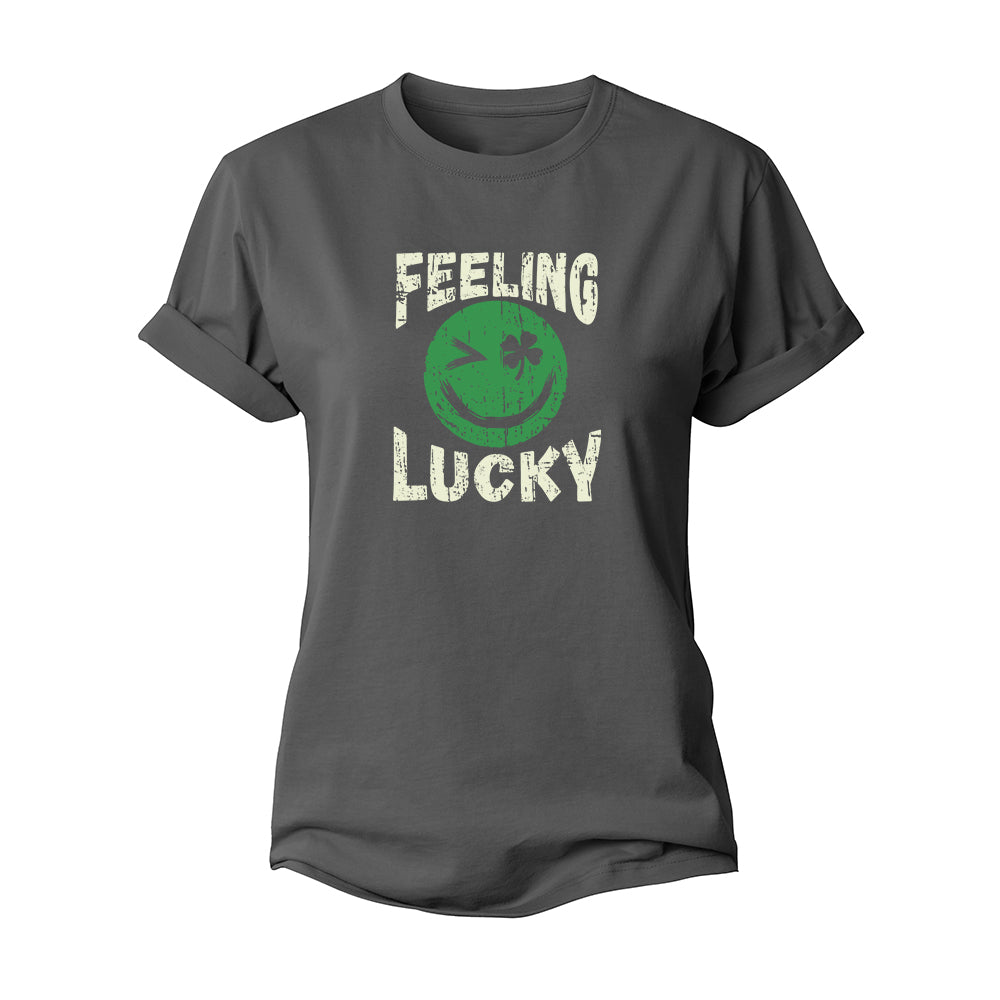 Lucky Smiley Women's Cotton T-Shirt