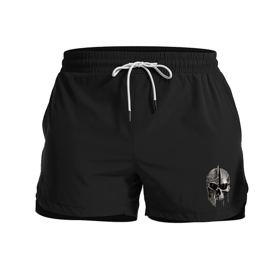 Skull Spartan Graphic Shorts