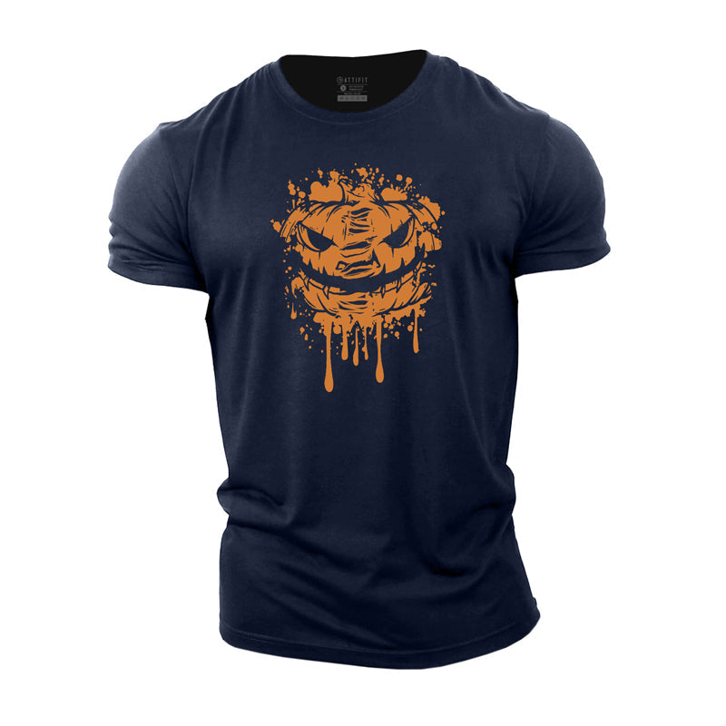 Cotton Halloween Pumpkin Gym T-shirts