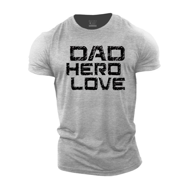 Dad Hero Love Cotton T-Shirt