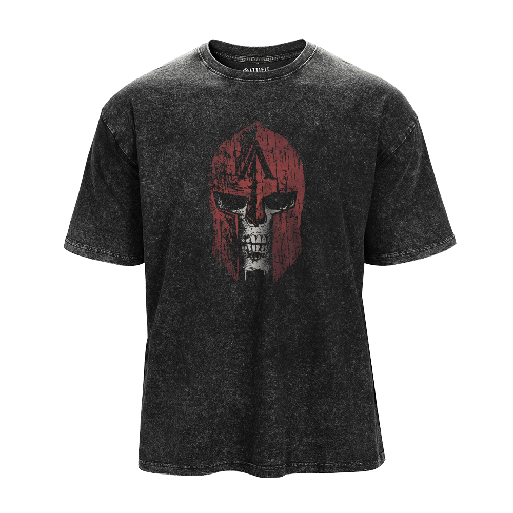 Spartan Helmet Washed T-Shirt