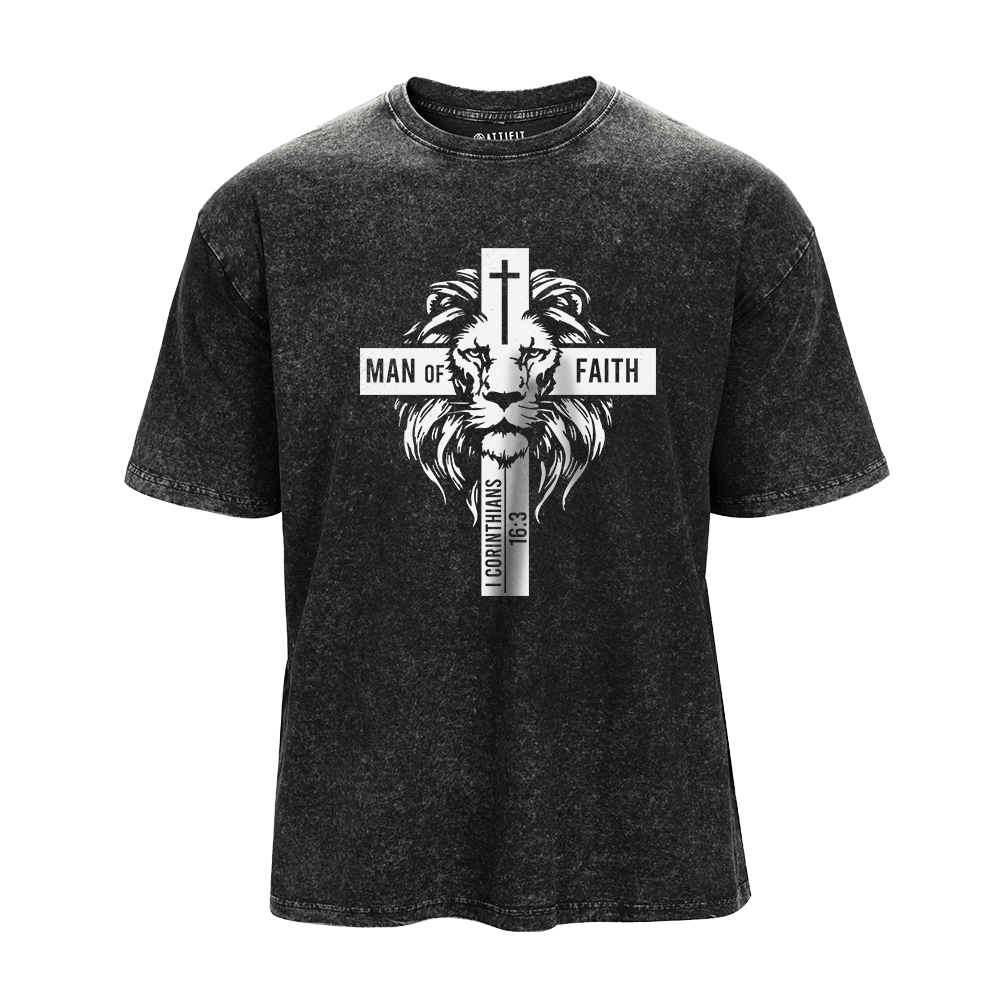 Man of Faith Washed T-Shirt