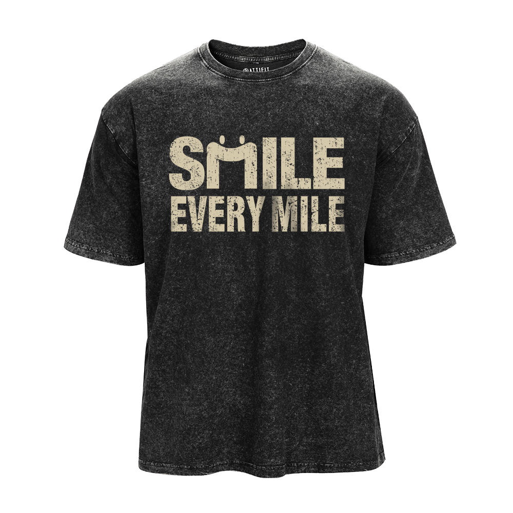 Smile Every Mile Washed T-Shirt