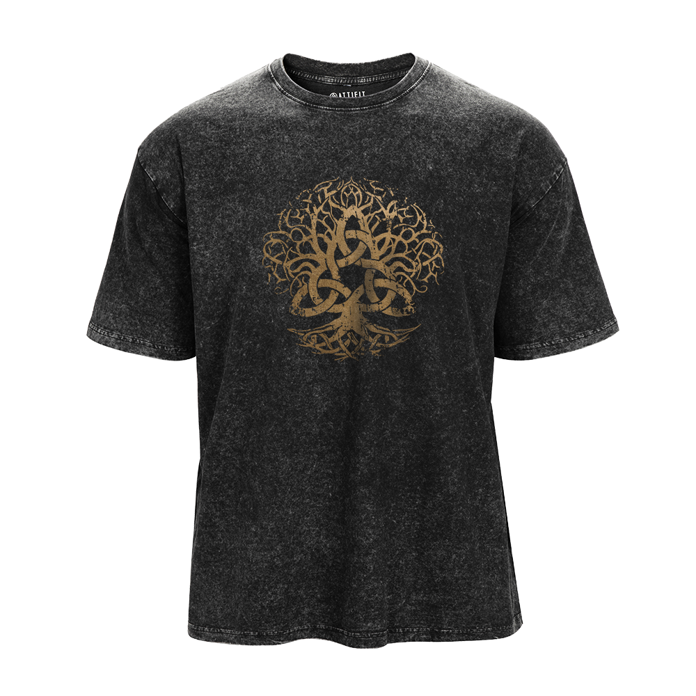 Triquetra Life Tree Washed T-Shirt