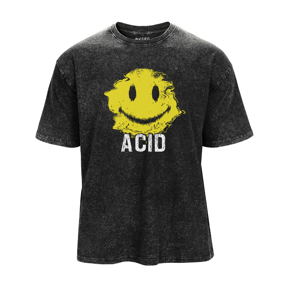 Acid Smile Washed T-Shirt