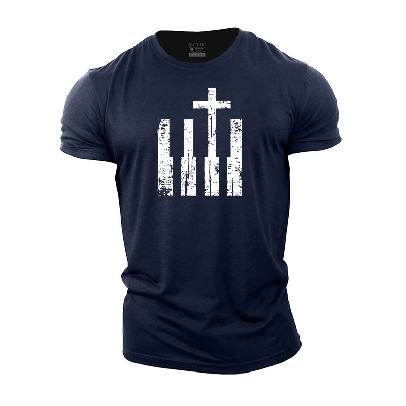 Piano Cross Cotton T-Shirt