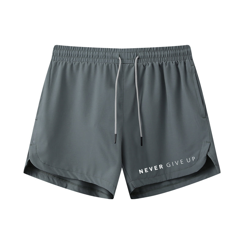 Never Give Up Graphic Shorts