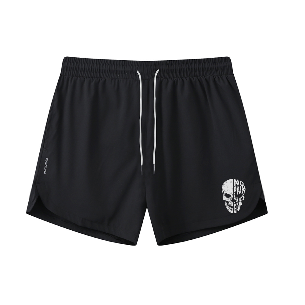 Alphabet Skull Graphic Shorts