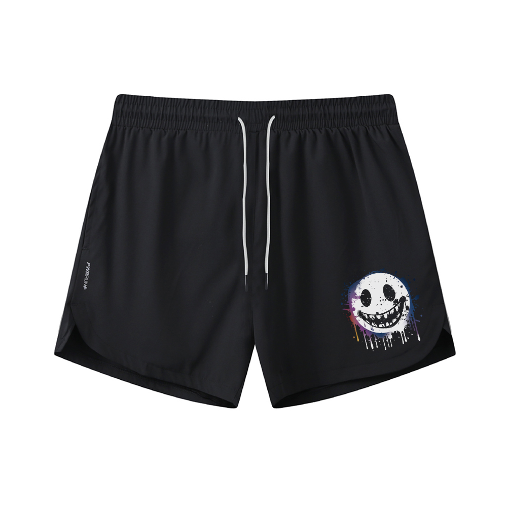 Dissolve Smiley Graphic Shorts